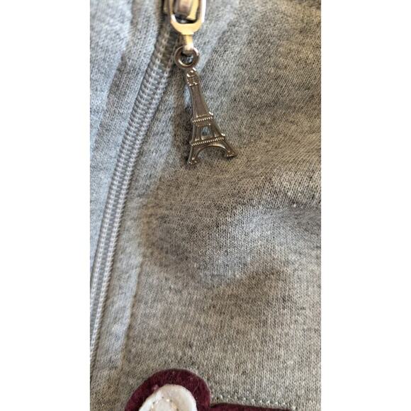 Paris Hoodie w/ Kangaroo Pocket w/ Red Writing, XL, Eiffel Tower Emblem, French - Picture 6 of 8